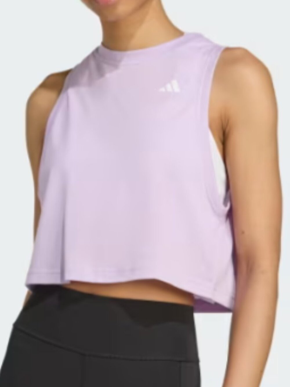 adidas Lavender Sleeveless Training Tank